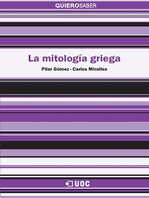 cover image of La mitología griega
